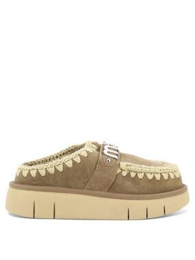 Mou Bounce Clog Metal Logo Slippers IT 41 Women
